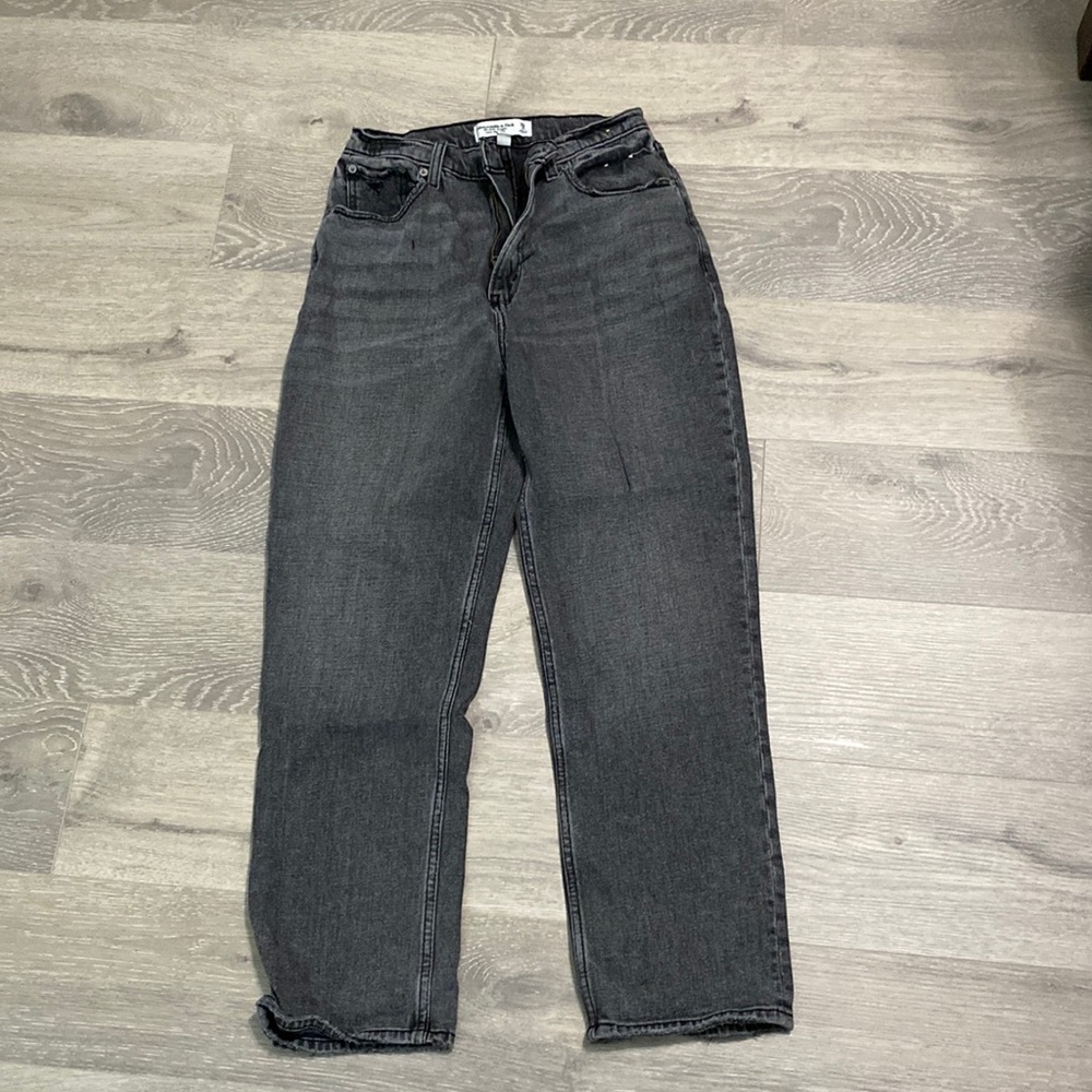 Abercrombie curve love ultra highrise ankle straight jean